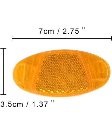 4 PCS Cyberone Oval White Bicycle Wheel Spoke Reflectors for Mountain & Road Bike Safety - Buy Online on GoSupps.com
