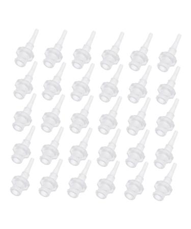 minkissy 60pcs Ear Washer Nozzles Bottle Ear Cleaning Tips for Safe Wax Removal Practical Supplies for Home and Travel Whitex2pcs 2.8X1.1X1.1CMx2pcs