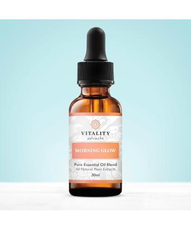 Vitality Extracts Morning Glow Serum - Vegan Daily Moisturizer with Avocado & Rosehip Oil for Radiant Hydrated Skin - All Skin Types - Buy Online on GoSupps.com