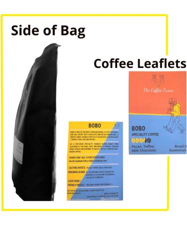 The Coffee Twins - Bobo 1kg - Ethical Speciality Coffee Beans - Freshly Roasted - Brazil Guatemala Blend - Whole Beans - 100% Arabica - Roasted in the UK - Buy Online on GoSupps.com