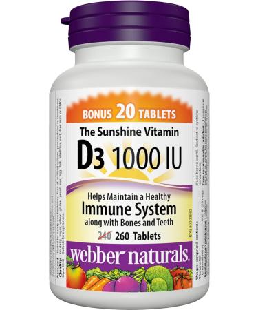 Webber Naturals RoyalRed Krill Oil 1000 mg 30 Softgels Supports Cardiovascular Health & Vitamin D3 1000 IU 260 Tablets For Healthy Bones Teeth and the Maintenance of Good Health - Buy Online on GoSupps.com