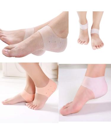 Buy Tangger 4 Pairs Silicone Heel Cups & Socks | Heel Pain Relief & Protection | Best for Achilles Tendinitis | Men & Women - Buy Online on GoSupps.com