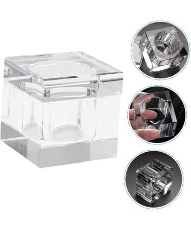 POPETPOP 3pcs nail art crystal cup glass bowl crystal cup nail powder liquid holder acrylic monomer liquid crystal nail art dish monomero dappen dish crystal glass Nail Pen with cover 5.5x5.5cmx3pcs Transparentx3pcs - Buy Online on GoSupps.com