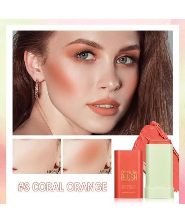 PICKX On-the-Go Makeup Blush Stick Tinted Moisture Stick Shadow Lips Cheek Blusher Creamy Makeup Long Lasting Natural Nude Makeup for All Skin (orange) - Buy Online on GoSupps.com