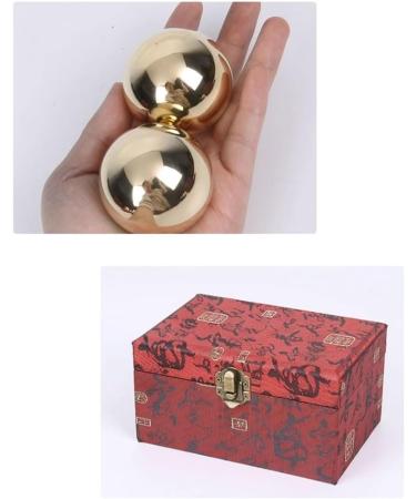 Unbit Baoding Balls - 39mm Stress Relief & Meditation | Magnetic Chinese Exercise Balls (2 Piece Set) - Ideal for Massage & Hand Therapy - Buy Online on GoSupps.com