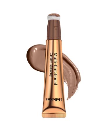 Hitburu Contouring Makeup Stick Contouring Stick Highlighter Stick 10ml Plaster Makeup Stick Bronzing Stick with Air Cushion Applicator (6 Colors)