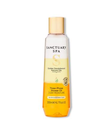 Sanctuary Spa Golden Santal Huile de douche triphas e Poivre noir freesia et bois de santal 200 ml (Lot de 1)