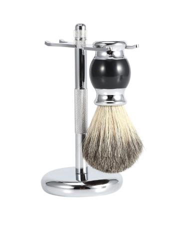 Luxury Razor Gift Sets for Men | Pure Badger Hair Shaving Brush Holder & Bowl - International Shipping Available - Buy Online on GoSupps.com