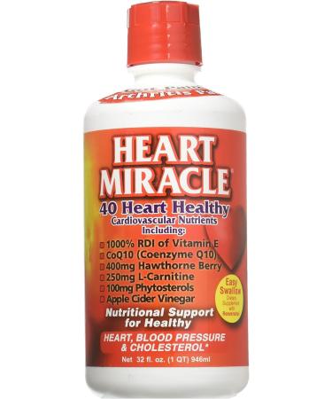 Century Systems - Heart Miracle Nutritional Supplement for Blood Pressure Cholesterol and Cardiovascular Support 32 Ounce Liquid 16-32 Servings