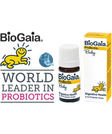 Biogaia Probiotic Drops for Baby Colic Pack of 2 bottles of baby drops 2 x 5 ml (10 ml) - Buy Online on GoSupps.com