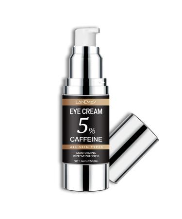 5% Caffeine Eye Cream For Dark Circles And Puffy Eyes Tea Polyphenol For Eye Cream Anti Aging Lifting & Hydrated For Under Eye Cream Dark Circle Eye Cream Caffeine Eye Bag Cream 30ML