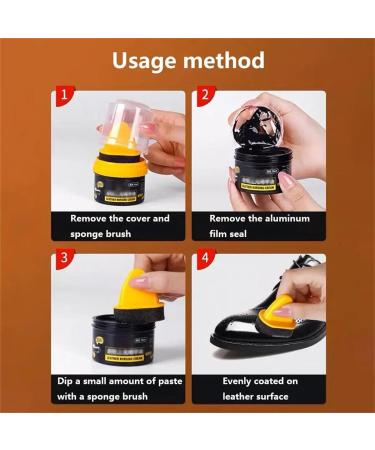 AQWAL Leather Repair Cream Liquid Shoe Polish Cream Shoe Polish Shoe Care Shoe Cream With Sponge Applicator Protects Leather From Scuffs And Scratches Best For All Kind Of Leather Surfaces Mix - Buy Online on GoSupps.com