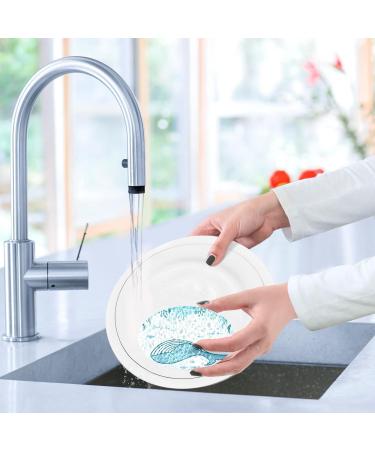 3-Pack Cleaning Kitchen Sponges Oval Cute Whale Cartoon Kitchen Cellulose Dishwashing Wood Pulp Cotton - Buy Online on GoSupps.com