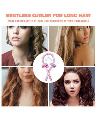 Heatless Curling Rod Headband - No Heat Silk Ribbon Hair Rollers for Soft Waves & Curls | Overnight DIY Styling Tool - Buy Online on GoSupps.com