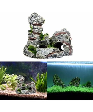 PIQIUQIU Aquarium Decoration Caves - 2 Piece Set | Ideal Accessories for Stunning Aquariums - Buy Online on GoSupps.com