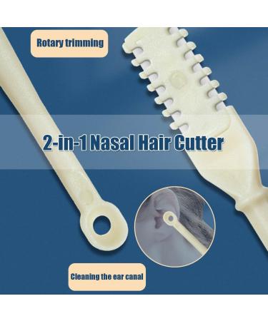 STXFGH Nose Hair Clipper 2 in 1 Nose Hair Clipper 360 Degree Rotating Nose Hair Trimmer Nose Hair Plucker Portable Nose Hair Cutter Manual Nose Hair Trimmer with Ear PickerBlue Blue - Buy Online on GoSupps.com