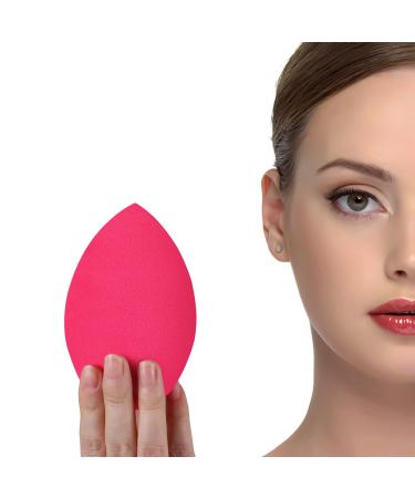 EXTRA LARGE 11CM Make Up Beauty Sponges Blender BIG for Face & BODY (1x Small 1x Large) -With 2 Sponge Holder- FASTER FLAWLESS APPLICATION for Foundation/Fake Tan/Powder/Blending/Setting/ red