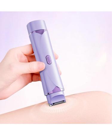 Smileshiney Womens Bikini Shaver Bikini Shaver Leather Double Heads Body Shaver Personal Trimmer Facial Hair Remover for Underarm Leg Arm Body Face Purple - Buy Online on GoSupps.com