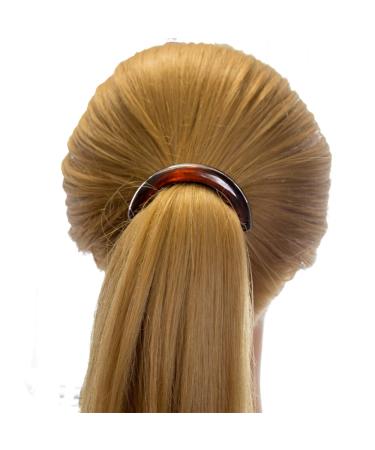 1pc Narrow Braid Holder - 6cm x 1.5cm - Havana - Made in Germany | WeLoveBeads - International Shipping Available - Buy Online on GoSupps.com