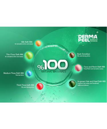 Dermapeel Exfoliating Washcloth Mitt for Face & Body - Ideal for Oily, Firm Skin & Cellulite Removal - Prevent Ingrown Hairs - Buy Online on GoSupps.com