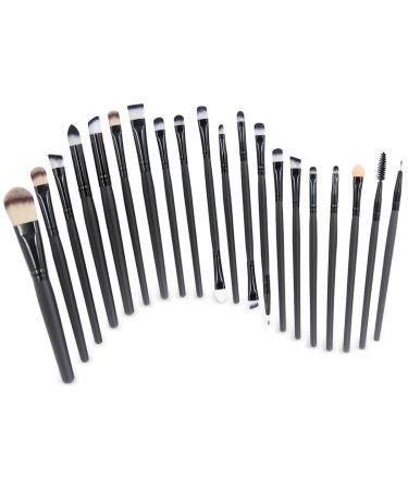 EmaxDesign 20-Piece Professional Makeup Brush Set for Face, Eyes, Eyeliner, Foundation - Blending Tool for Powder, Liquid, Cream Cosmetics - Buy Online on GoSupps.com