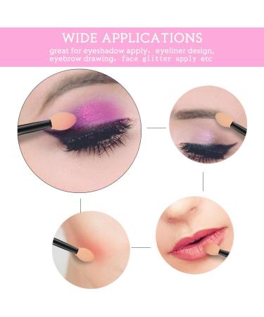 MORGLES 200 PCS Disposable Eyeshadow Applicators | Sponge Eye Brushes | Multicolored | Pack of 1 - Buy Online on GoSupps.com