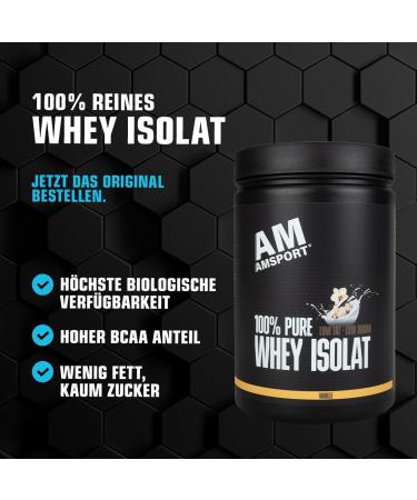 Amsport High Premium Whey Protein - Cookies & Cream 700g | Low Sugar & Fat | Muscle Building & Maintenance Protein Isolate - Buy Online on GoSupps.com