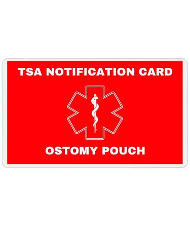 TSA Notification Card for Ostomy/Colostomy Pouch - Wallet Size | International Shipping Available - Buy Online on GoSupps.com