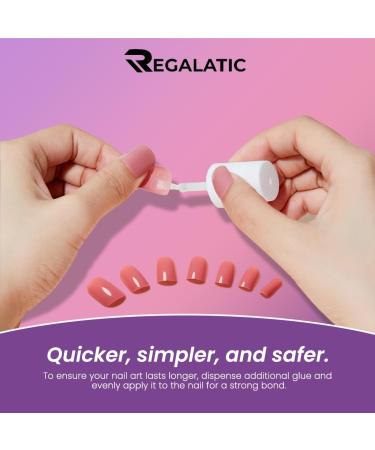 Regalatic Nail Glue Super Strong Brush-On Nail Glue For False Nails Acrylic Tips Stick On Nails 8ml 1 - Buy Online on GoSupps.com