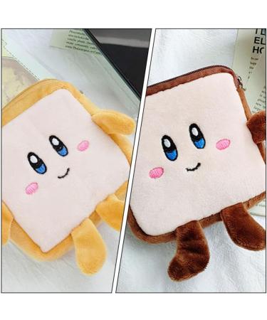 Operitacx Memoboard Set - 2 Plush Toast-Shaped Storage Bags for Tampons & Menstrual Pads - Stylish & Functional - Buy Online on GoSupps.com