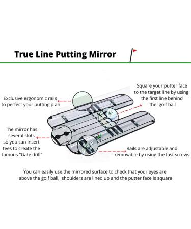 Premium Golf Alignment Mirror - Improve Short Game with Putting Practice Aids - Buy Online on GoSupps.com