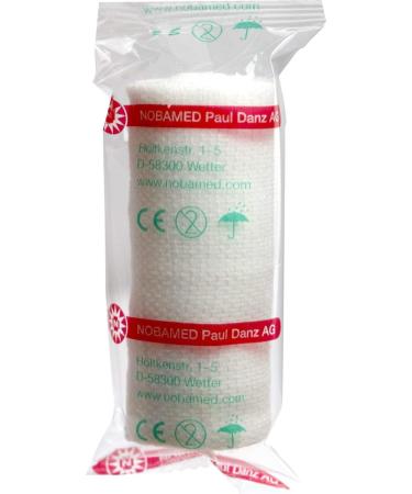 NOBA 20 Pieces Gauze Bandages - 8 cm x 4 m Individually Foil Wrapped | International Shipping Available - Buy Online on GoSupps.com