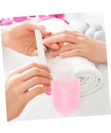 POPETPOP Nail Polish Nail Oil Pump Bottle Dispenser Makeup Remover Bottle Pump Dispenser Bottle Push down Mini Water Dispenser Powder Pump Bottle Plastic Leakproof Travel Container 6x5x13cm Pink - Buy Online on GoSupps.com