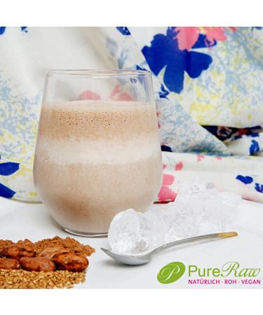 Vrapp Maca Cocoa Coffee Substitute - Organic Vegan Raw Iced Coffee Powder | Superfood Drink 360g | Caffeine-Free Frappe | Pureeraw - Buy Online on GoSupps.com