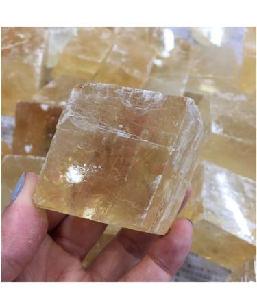 Natural Yellow Calcite Stone Crystal Quartz Cluser Rough Specimen Full of Texture - Buy Online on GoSupps.com