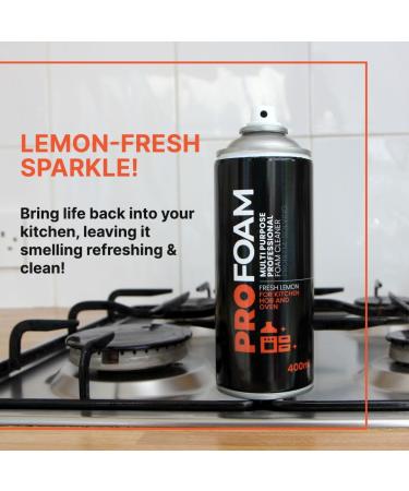ProFoam Kitchen Hob & Oven Cleaner 400ml - Professional Multipurpose Foam for Grill, Induction Stove, Glass, and Ceramic - Made in UK - Buy Online on GoSupps.com