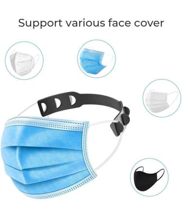 JHION 3 PCS Ear Strap Hook Safety Anti-Slip Comfortable 3 Gear Ear Cord Extension Buckle Ear Protector Holder Hook for Relieving Pressure and Pain for Ear - Buy Online on GoSupps.com