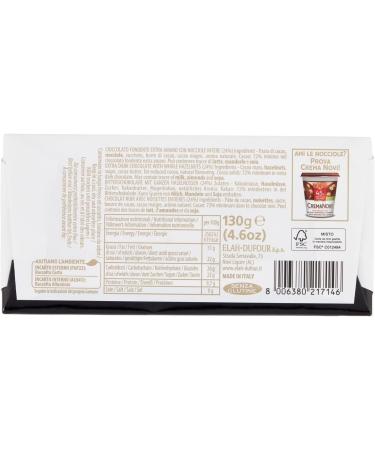 Novi Set of 16 fondentenero Nocciolato extremely bitter dark chocolate with whole hazelnuts 72% cocoa 130 g + Polpa di Pomodoro Italian Gourmet Polpa di Pomodoro 400 g box - Buy Online on GoSupps.com