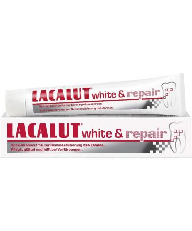 Lacalut White & Repair Toothpaste 75ml | Brighten Teeth & Strengthen Gums | Whiten Teeth | 1 Pack - Buy Online on GoSupps.com