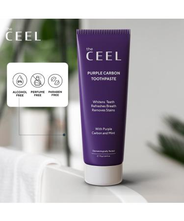 Ceel Lila Toothpaste for White Teeth - Purple Whitening Formula | 75g Color Correction Serum for a Glowing Smile - Buy Online on GoSupps.com