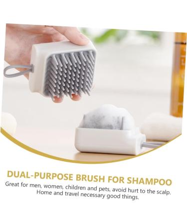 Tovinanna 2-Piece Shampoo Brush & Scalp Massager Relaxing Hair Washing Device for Deep Cleansing & Ultimate Hair Care - Buy Online on GoSupps.com