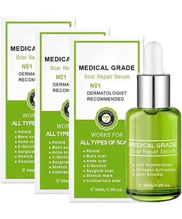 HEPVET Goopgen Advanced Scar Repair Serum Goopgen Medical Grade Scar Repair Serum Goopgen Scar Repair for All Types of Scars (Color : 3pcs)