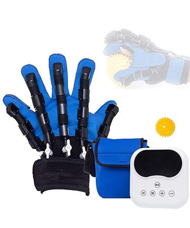 Rehabilitation Robot Gloves Left and Right Hands Stroke Hemiplegia Rehabilitation Training Equipment with Four Modes for Hand Dysfunction Patients Easy to Use Left Hand L