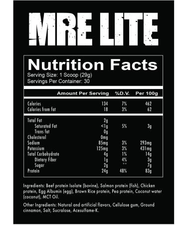 REDCON1 MRE LITE Whole Food Protein Powder | 24g Protein 4g Carbs 130 Calories No Added Sugar | No Whey Protein Bloat Free Easy Digesting Protein Powder | 30 Servings (Waffles & Syrup) - Buy Online on GoSupps.com