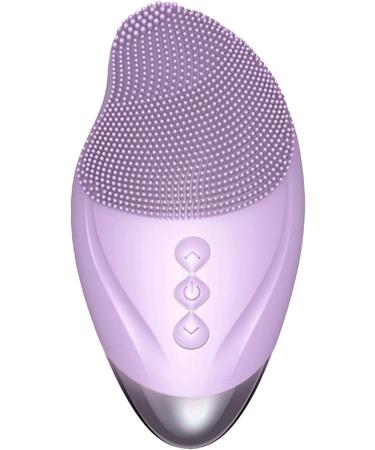 Zibeem Face Brush Cleanser - Soft Silicone Face Scrubber Rechargeable Waterproof Vibrating Simple Skin Care Tools for Deep Cleansing Exfoliation & Enhances Absorption Purple (English) - Buy Online on GoSupps.com