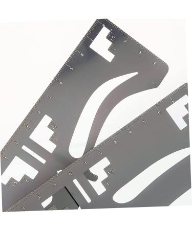 FOMIYES 4 Pcs Eyebrow Ruler Ink Stamps Eyebrow Shaping Stencil Tool Fake Brow Shaping Ruler Labeling Balance - Buy Online on GoSupps.com