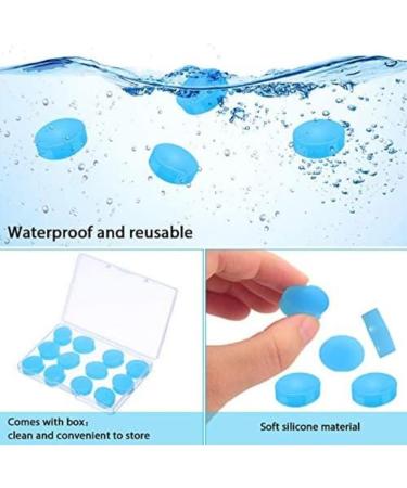 Silicone Earplugs - 3 Pairs Reusable Waterproof Gel Earplugs for Snoring & Noise Protection - Buy Online on GoSupps.com