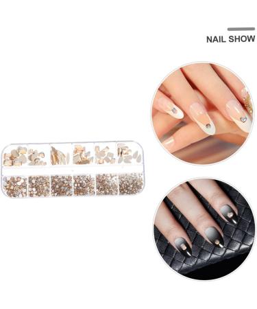 FRCOLOR 2 Boxes Nail Art Flat Drill Crystal Nail Gems Rhinestones Nail Flatback Nail Rhinestones Nail Art Gems Nail Jewels Rhinestones Nails Gems Diamond Manicure Tools Glass - Buy Online on GoSupps.com