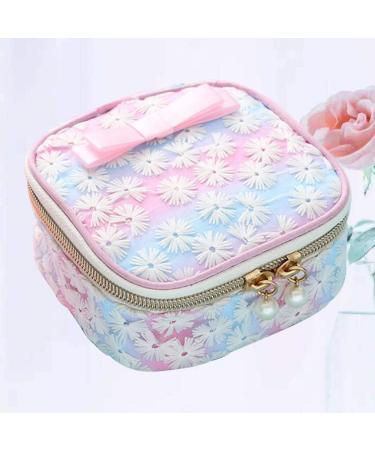 Exceart Sanitary Napkins Bag Sanitary Pouch Organizer Holder Embroidery Storage Bag for Outdoor Travel (Gradient Pink) Graded Powder - Buy Online on GoSupps.com