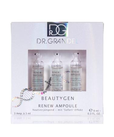 Dr. Grandel Beauty-gen Renew Ampoule 3x3 Ml. Slows the Aging Process. Conceals Wrinkles and Irregularitie. Leaves the Skin Shine in New Splendor